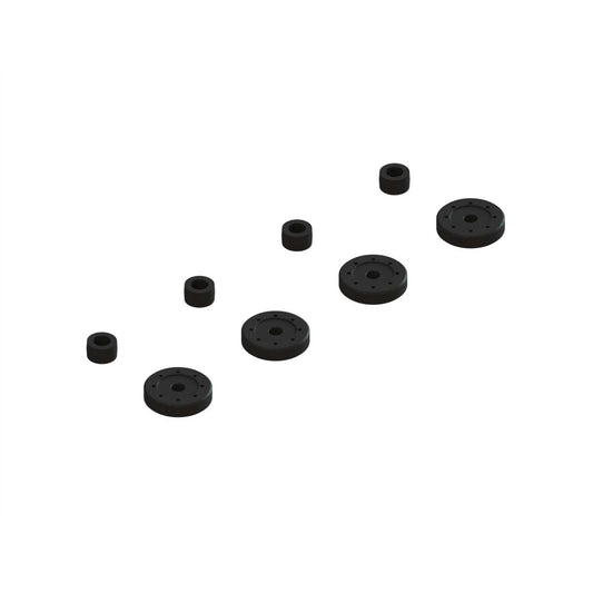 Arrma Shock Pistons & Cartridge Spacers (4 Shocks) ARA330570