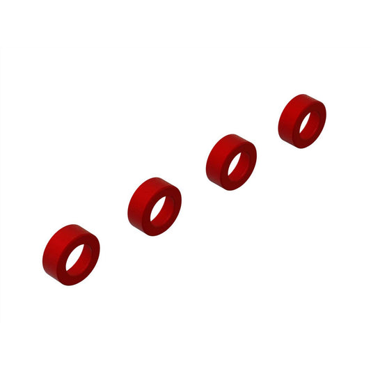 Arrma Aluminum Suspension Arm End Cap (Red) (4) ARA330593