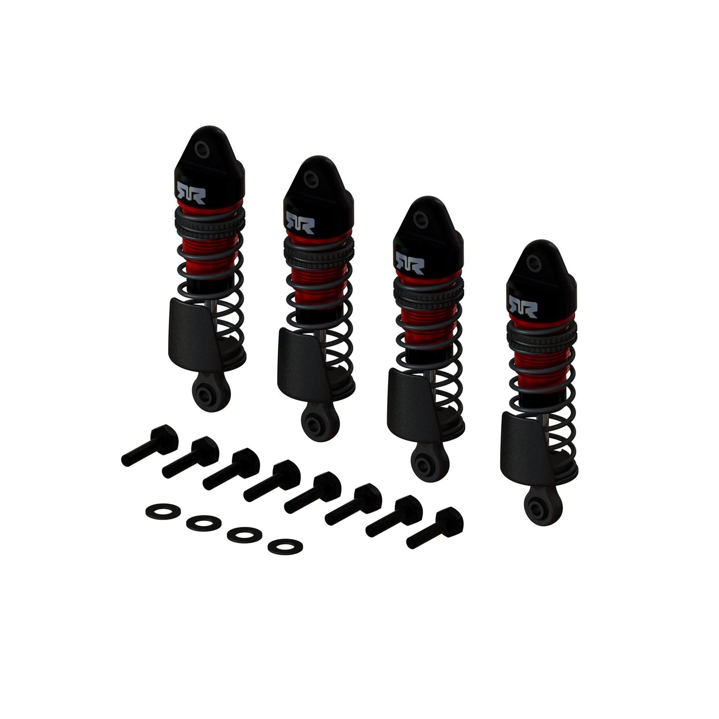 Arrma Aluminum Shock Set, 58mm Length, 300cSt Oil (4): GROM ARA330824