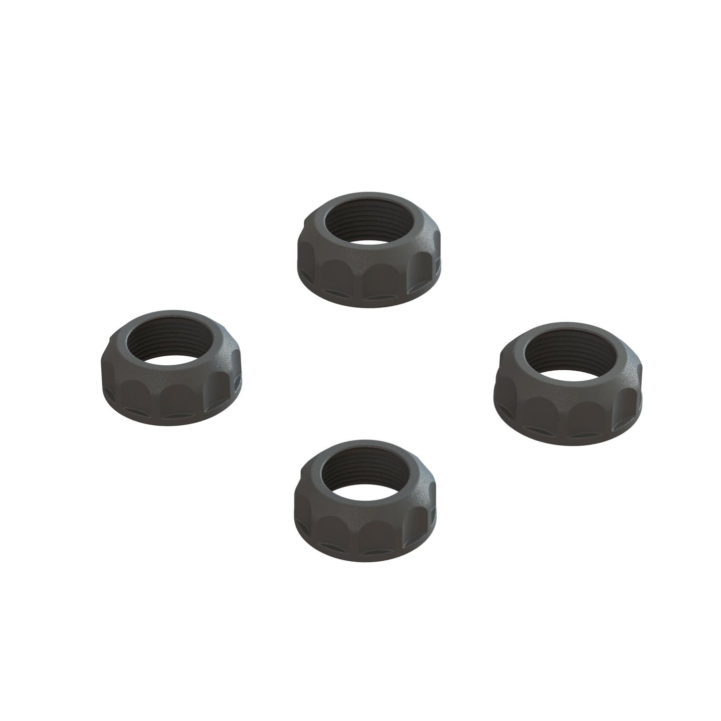 Arrma Shock Cap (4): 4X4, Black ARA330828