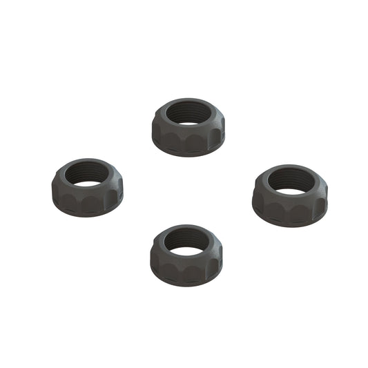 Arrma Shock Cap (4): 4X4, Black ARA330828