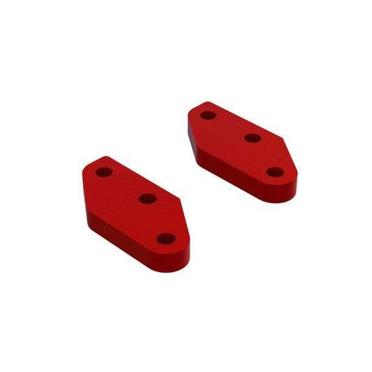 Arrma Aluminum Steering Plate A (Red) (2) ARA340158