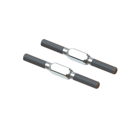 Arrma Steel Turnbuckle M4x45mm Silver (2) ARA340176