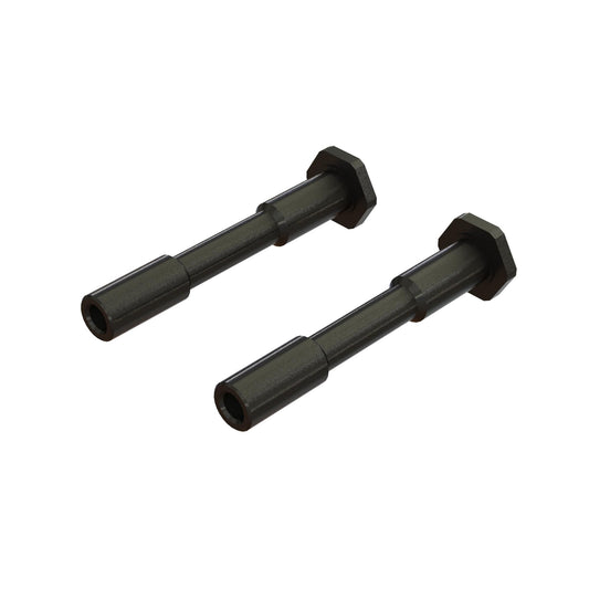 Arrma Steel Steering Post 6x42mm Black (2) ARA340186