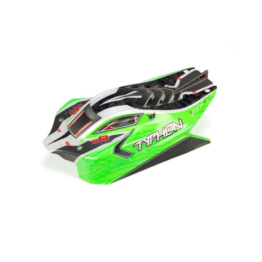 Arrma Typhon 4X4 Mega Body Painted Decal Trimmed Green ARA402272