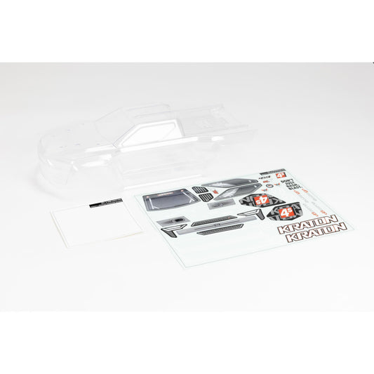 Arrma 1:10 Clear Body with Decals and Window Masks: KRATON 4X4 BLX ARA402320