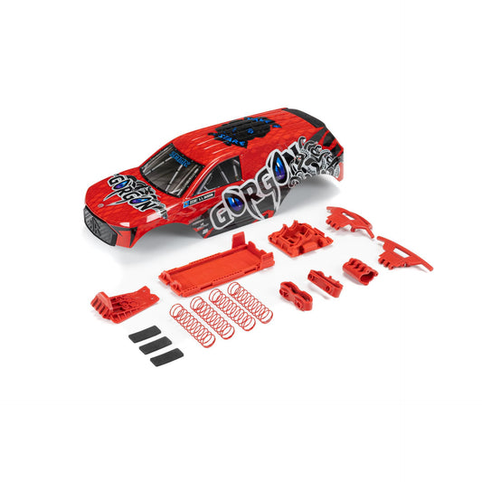 Arrma GORGON Painted Decaled Body Set, Red ARA402351