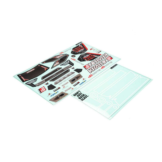 Arrma Kraton 8S Clear Bodyshell (Inc. Decals) ARA409004