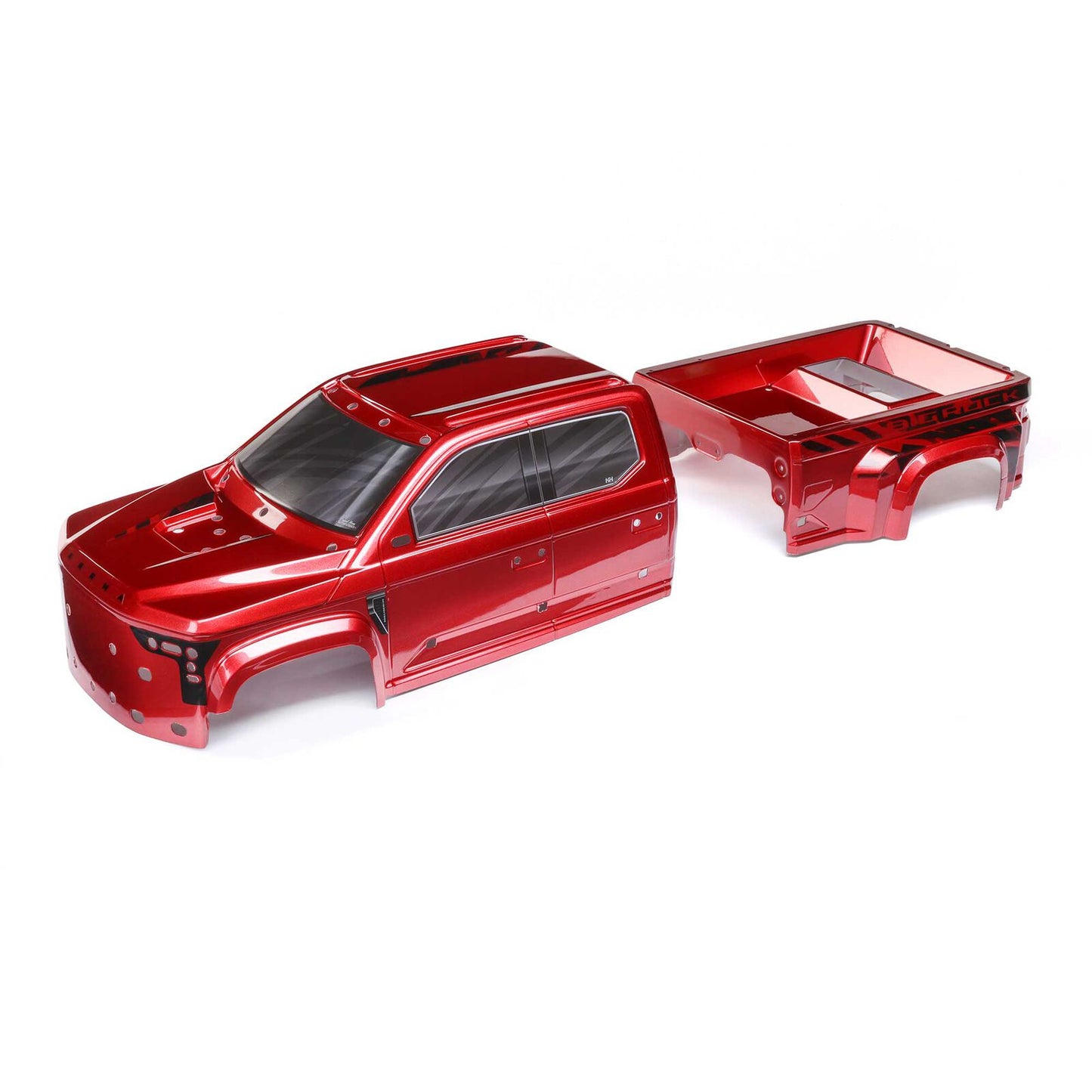 Arrma BIG ROCK 6S BLX Painted Decaled Trimmed Body, Red ARA411027