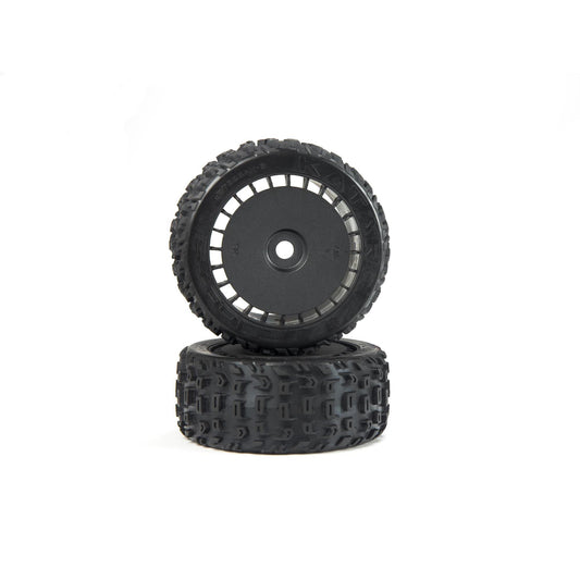 Arrma dBoots Katar T Belted 6S Tire Set Glued (Blk) (2) ARA550097