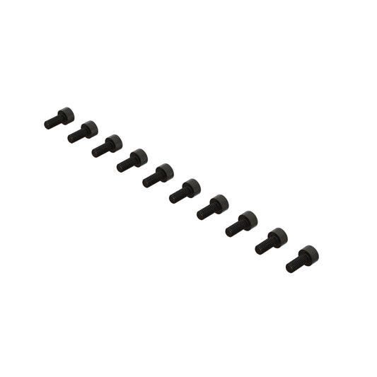 Arrma Cap Head Hex Machine Screw, M2.5x6mm (10) ARA702008