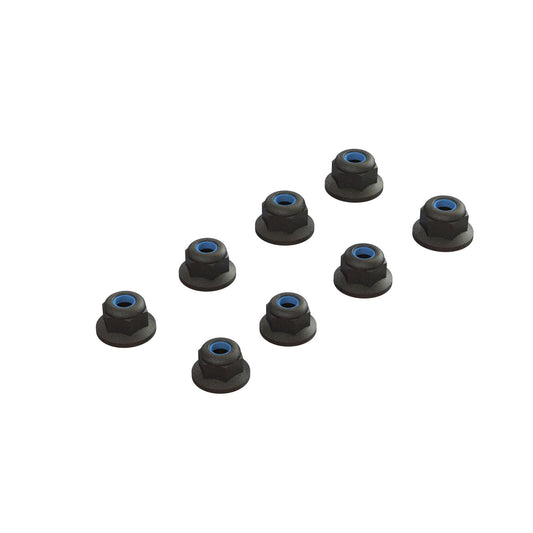 Arrma Flanged Lock Nut M3 Black (4) ARA708009