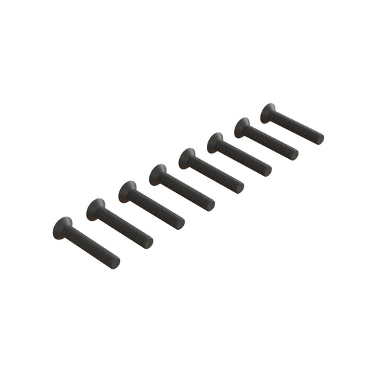 Arrma Flat Head Hex Machine Screw M3x18mm (10) ARA722318