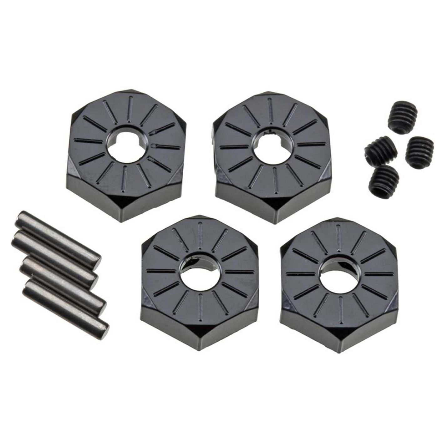 Axial Aluminum Hub Narrow 12mm Black (4) AX30427