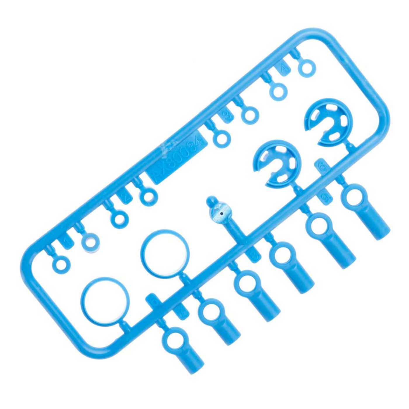 Axial 10mm Shock Parts Tree 2 Blue AX31300
