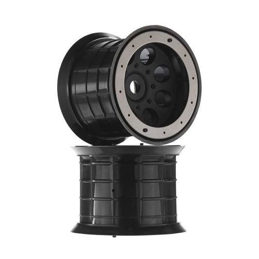 Axial Ovrsz Beadlock8-HoleWheel 17mm Hex Blk (2) AX8014