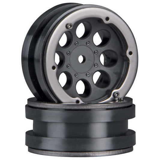 Axial 8-Hole 1.9 Beadlock Wheel Black (2) AX8087