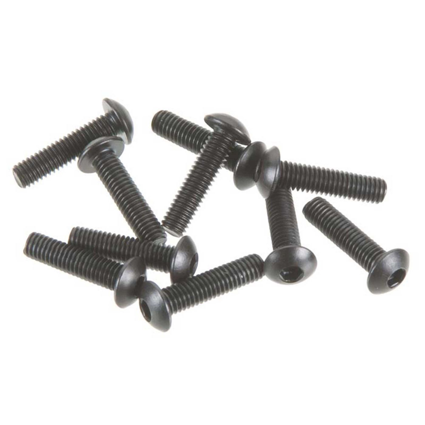 Axial Hex Socket Button Head M3x12mm Black (10) AXA116
