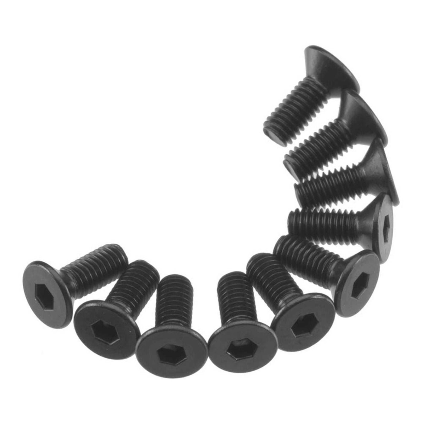 Axial Hex Flat Head M3X8mm Black (10) AXA144