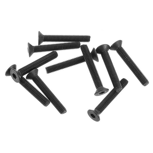 Axial Hex Socket Flat Head M3x20mm Black (10) AXA149