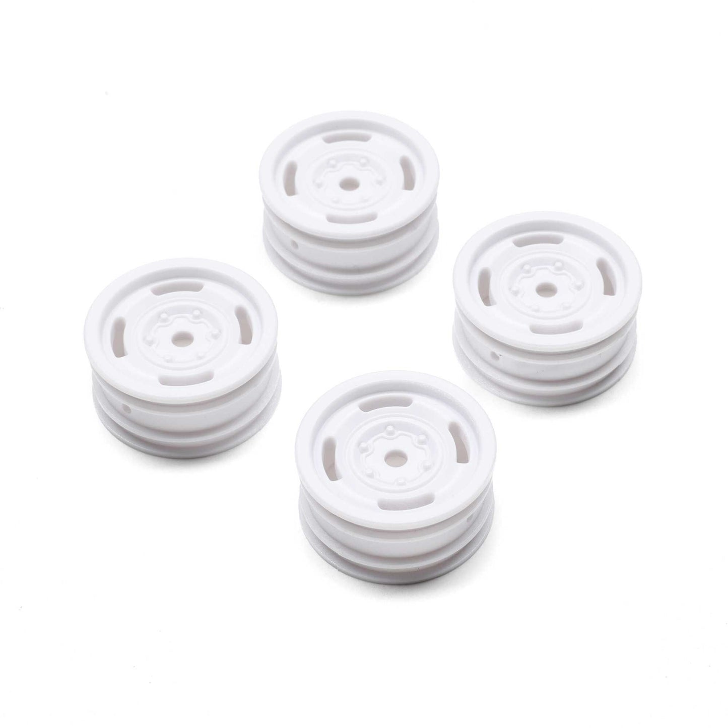 Axial 1.0 Bronco Heritage Wheels, White: SCX24 AXI-2184