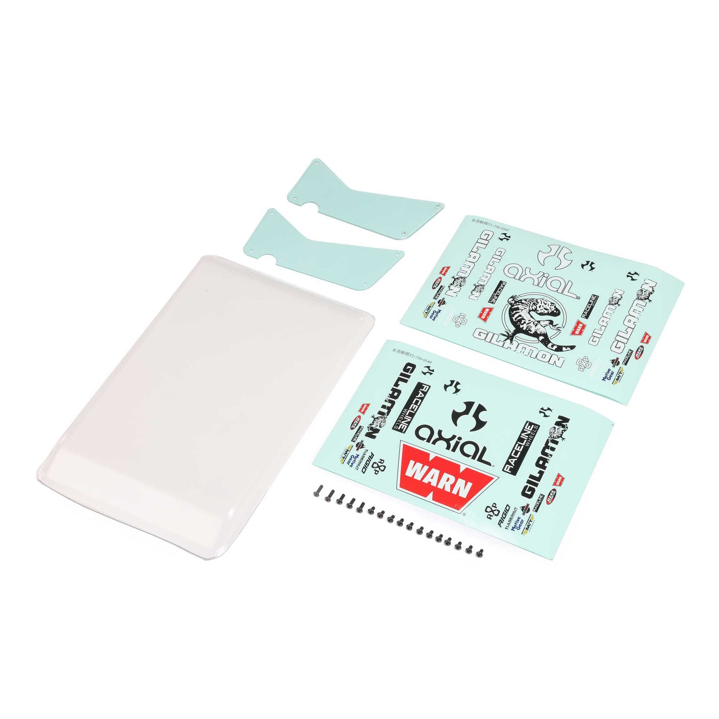 Axial Body Panel Set, Clear: Gilamon AXP8 AXI-2187