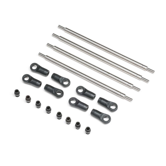 Axial Rear Upper/Lower Links Set, Titanium: AXP8 AXI-2205