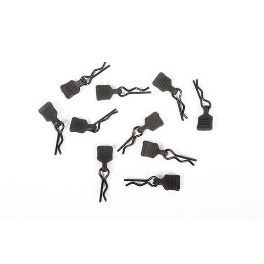 Axial 3mm Body Clip w/Tab, Black (10pc) AXI206000