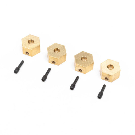 Axial Hex Hubs, Brass (7g): UTB18 (4) AXI312005