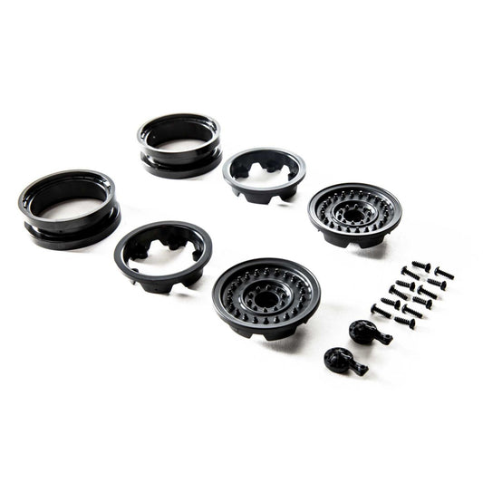 Axial 1.9 MW19 Beadlock Wheels - Black (2pcs) AXI31629
