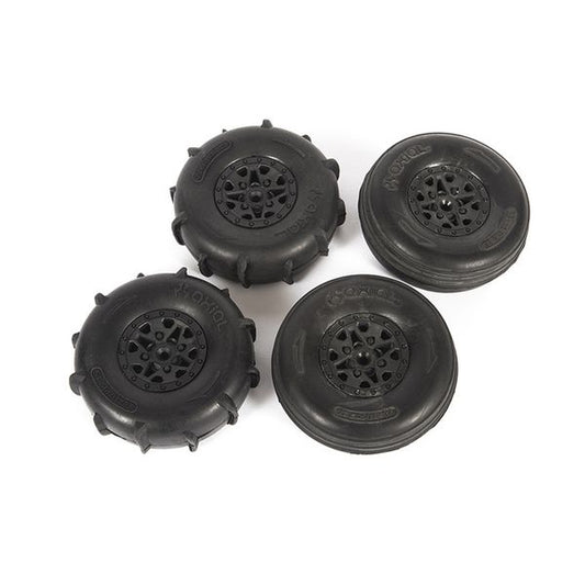 Axial ST28 Razor FR / Paddle RR Tire Set : Yeti Jr. AXI41000