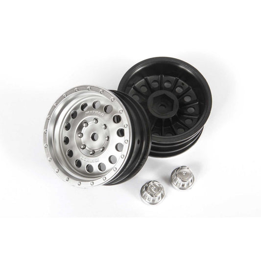 Axial 1.9 Method MR307 Hole Wheel Satin Silver (2pcs) AXI43003