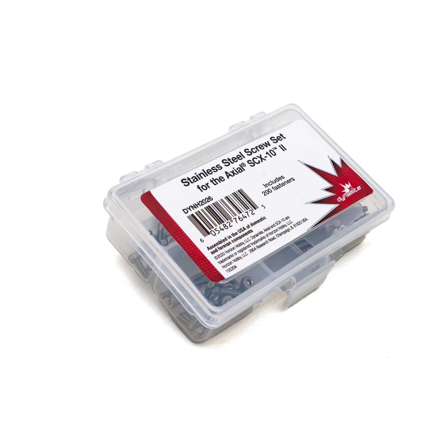 Dynamite Stainless Steel Screw Set: Axial SCX10 II DYNH2026