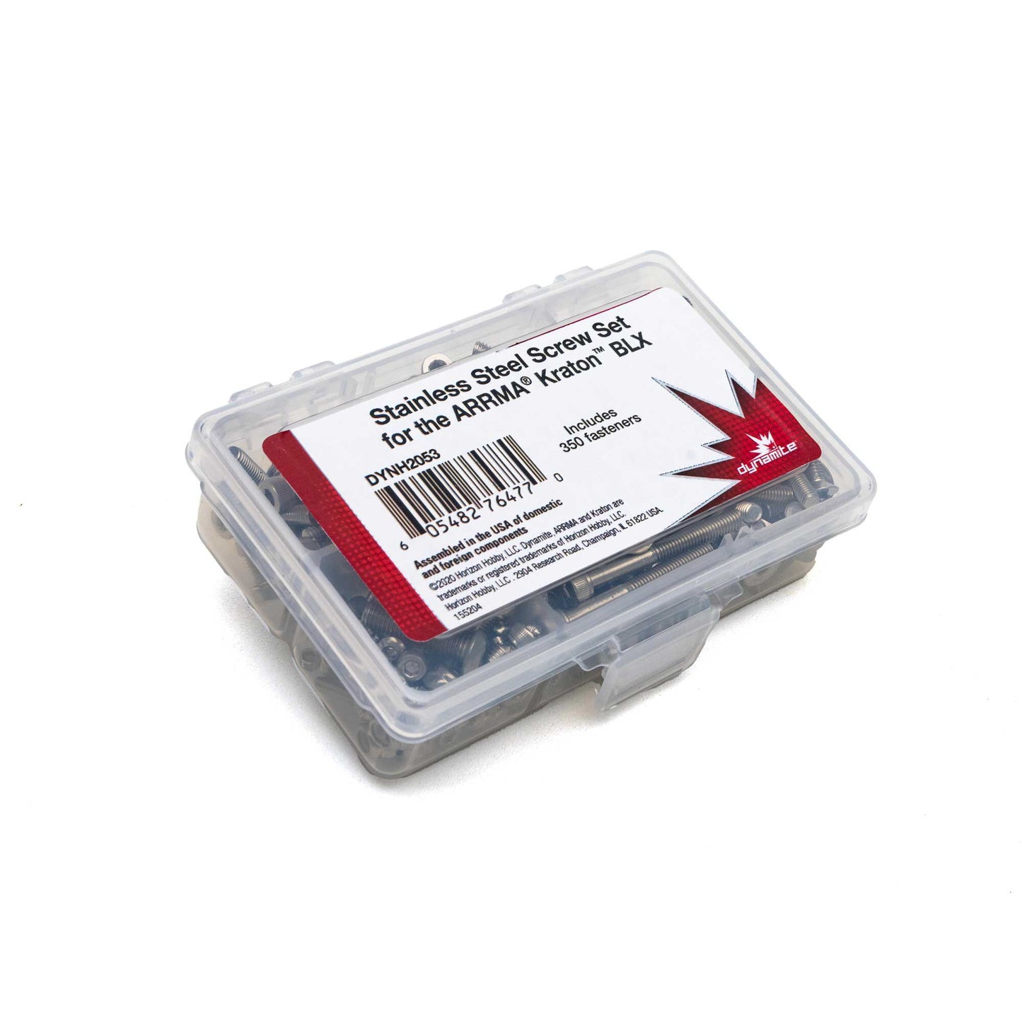 Dynamite Stainless Steel Screw Set: ARRMA KRATON BLX DYNH2053