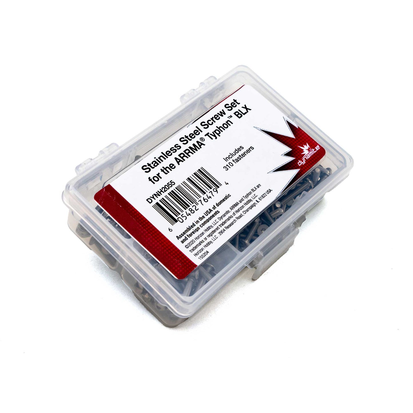Dynamite Stainless Steel Screw Set: ARRMA TYPHON BLX DYNH2055