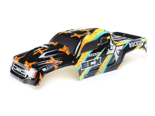 ECX Body, Black/Yellow: 1:10 2wd Ruckus ECX230038