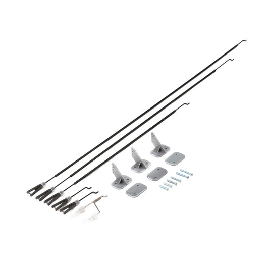 E-flite Pushrods & Cotrol Horn Set: P-51D EFL6722