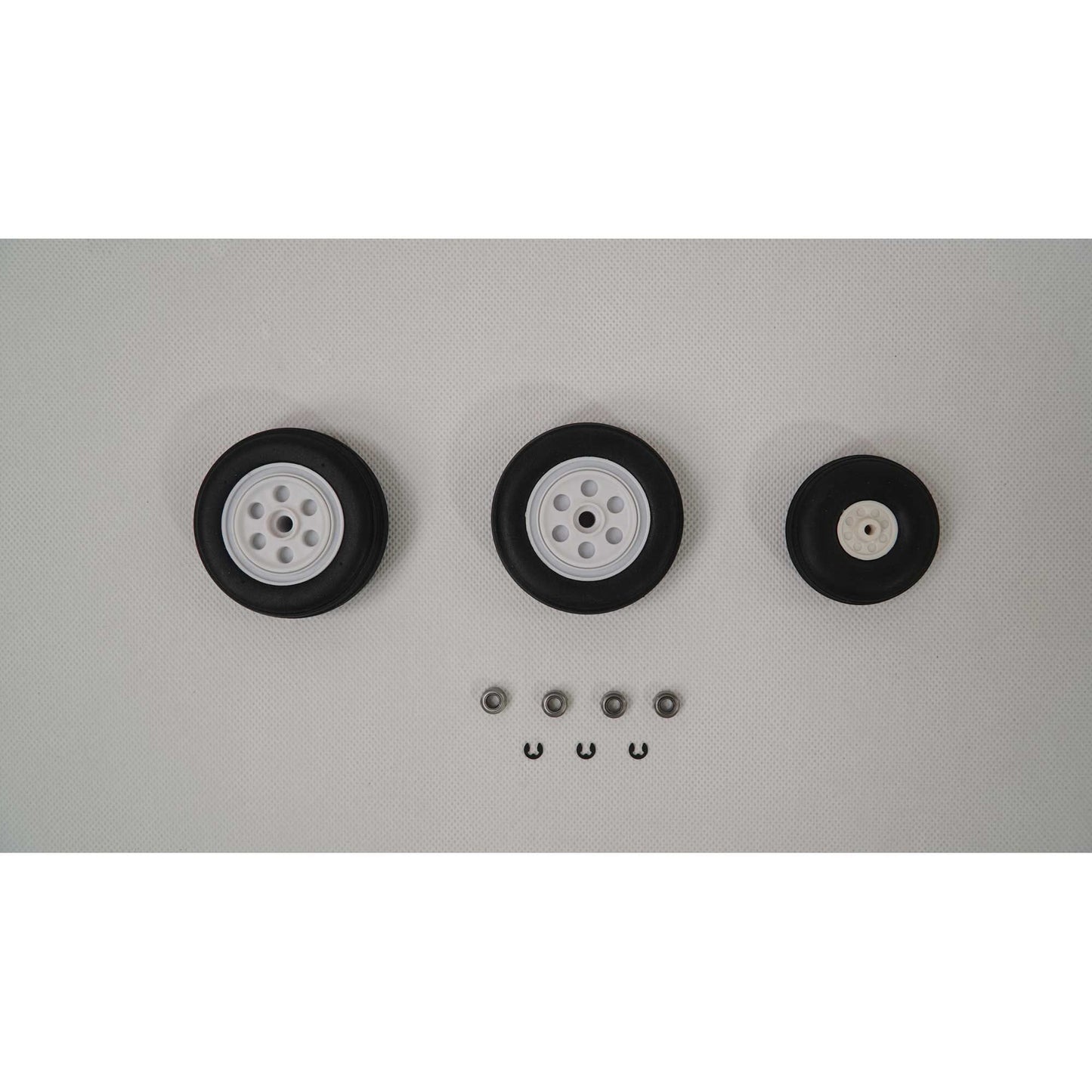 E-flite Wheel Set, Grey: F-16 Falcon 80mm EFL87890
