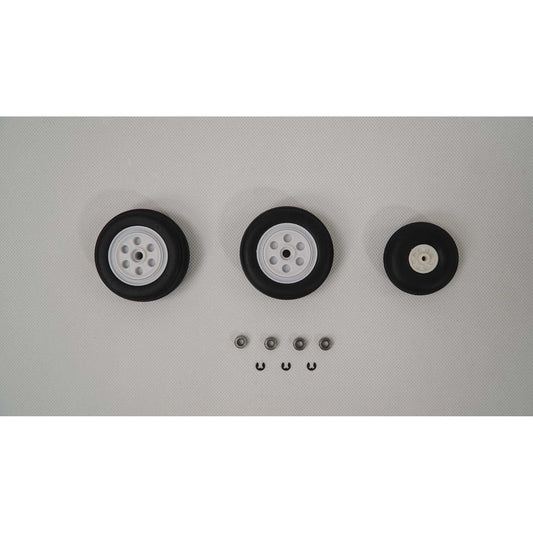 E-flite Wheel Set, Grey: F-16 Falcon 80mm EFL87890