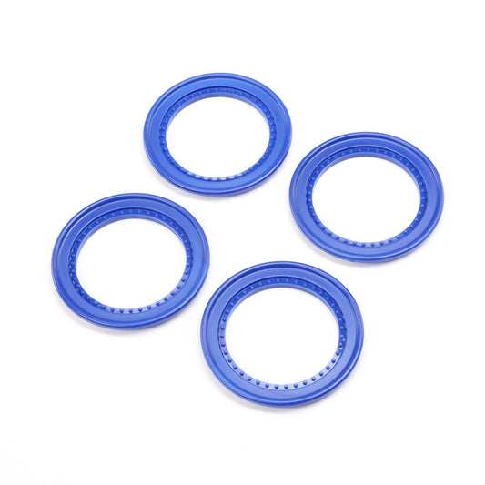 Losi Snap-in Beadlock Rings, Blue (4): LMT 2.0 LOS-1821