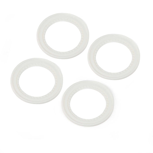 Losi Snap-in Beadlock Rings, White (4): LMT 2.0 LOS-1823
