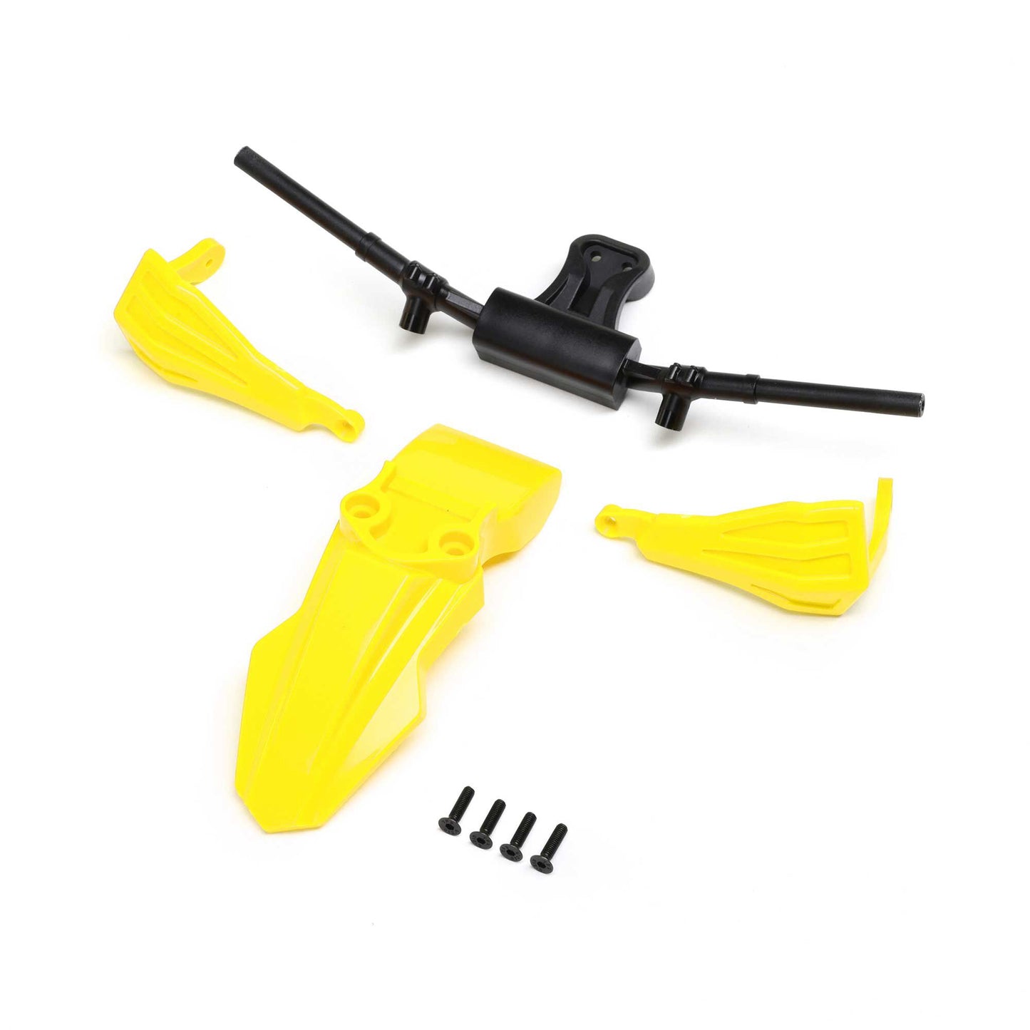 Losi Fender, Handguards & Handle Bars, Yellow: Promoto-SM LOS-2292