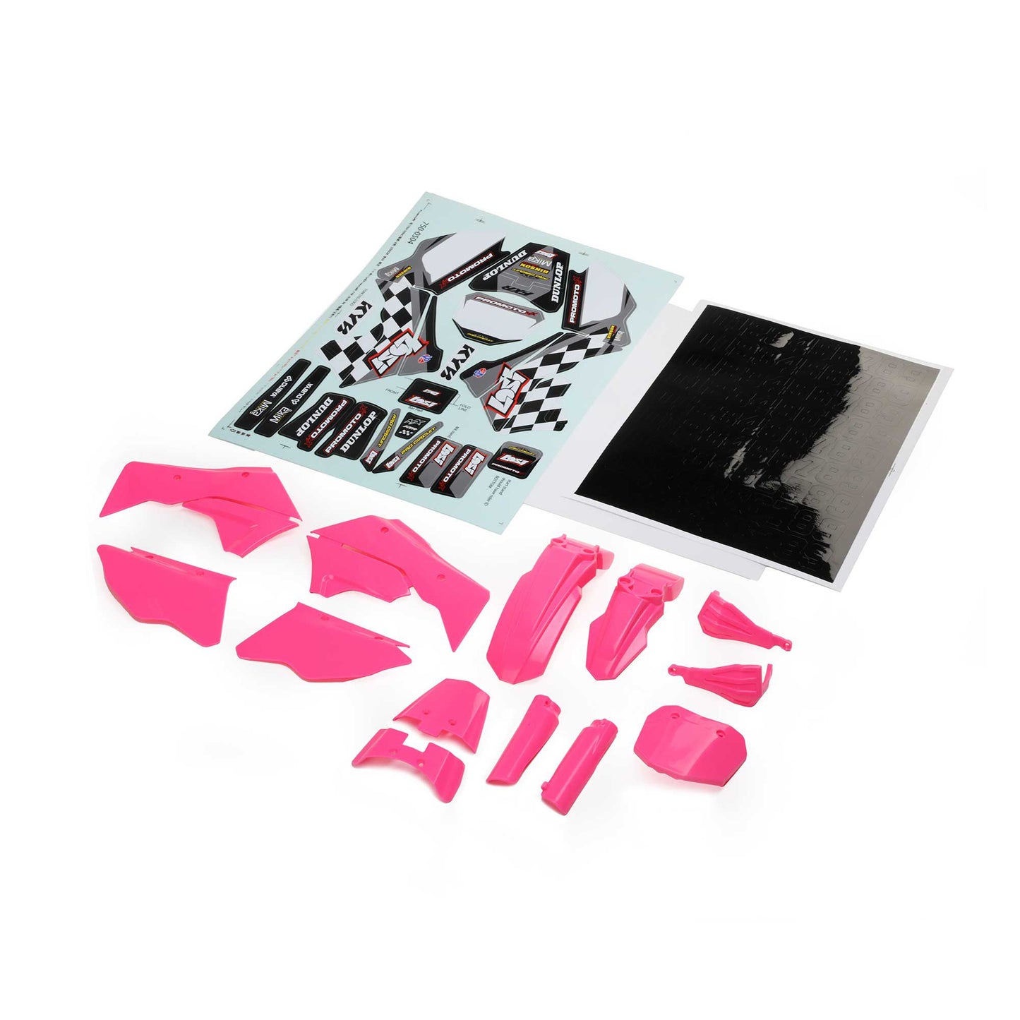 Losi Plastics with Wraps, Pink: PM-MX/SM LOS-2302