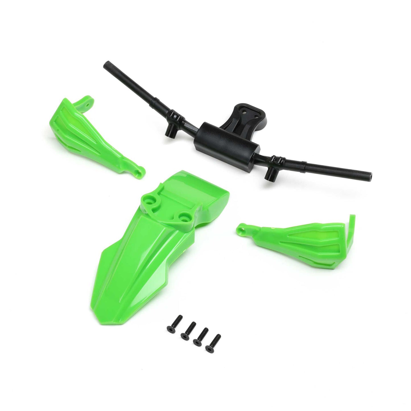 Losi Fender, Handguards & Handle Bars, Green: PM-SM/MX LOS-2308