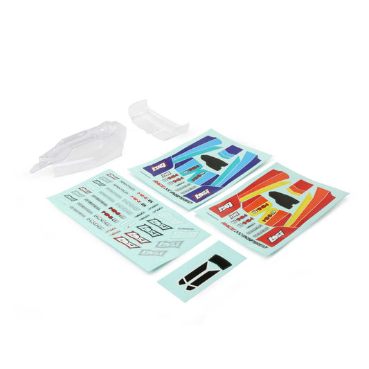 Losi Lightweight Body & Wing, Clear: Mini-B, BL LOS210033