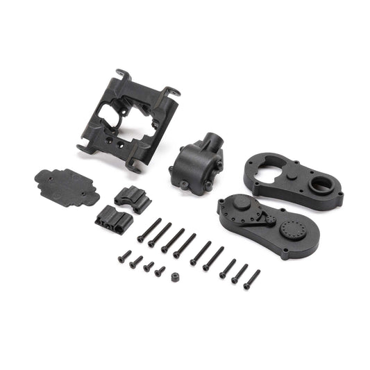 Losi Center Gear Box Housing Set with Covers: Mini LMT LOS212037