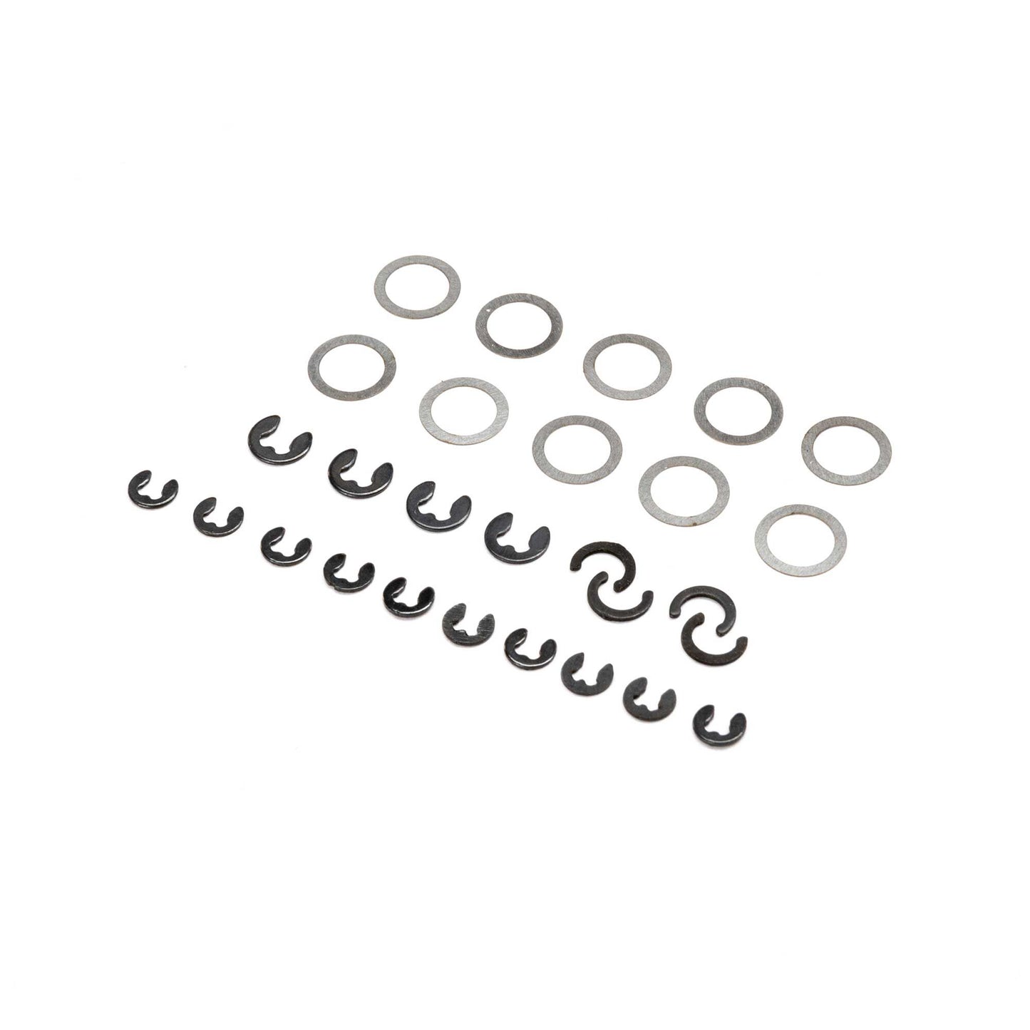 Losi E-Clip and Shim Set: Mini LMT LOS216009
