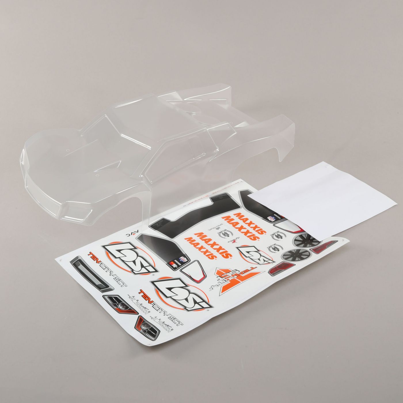 Losi Body Set, Clear: TENACITY SCT LOS230033