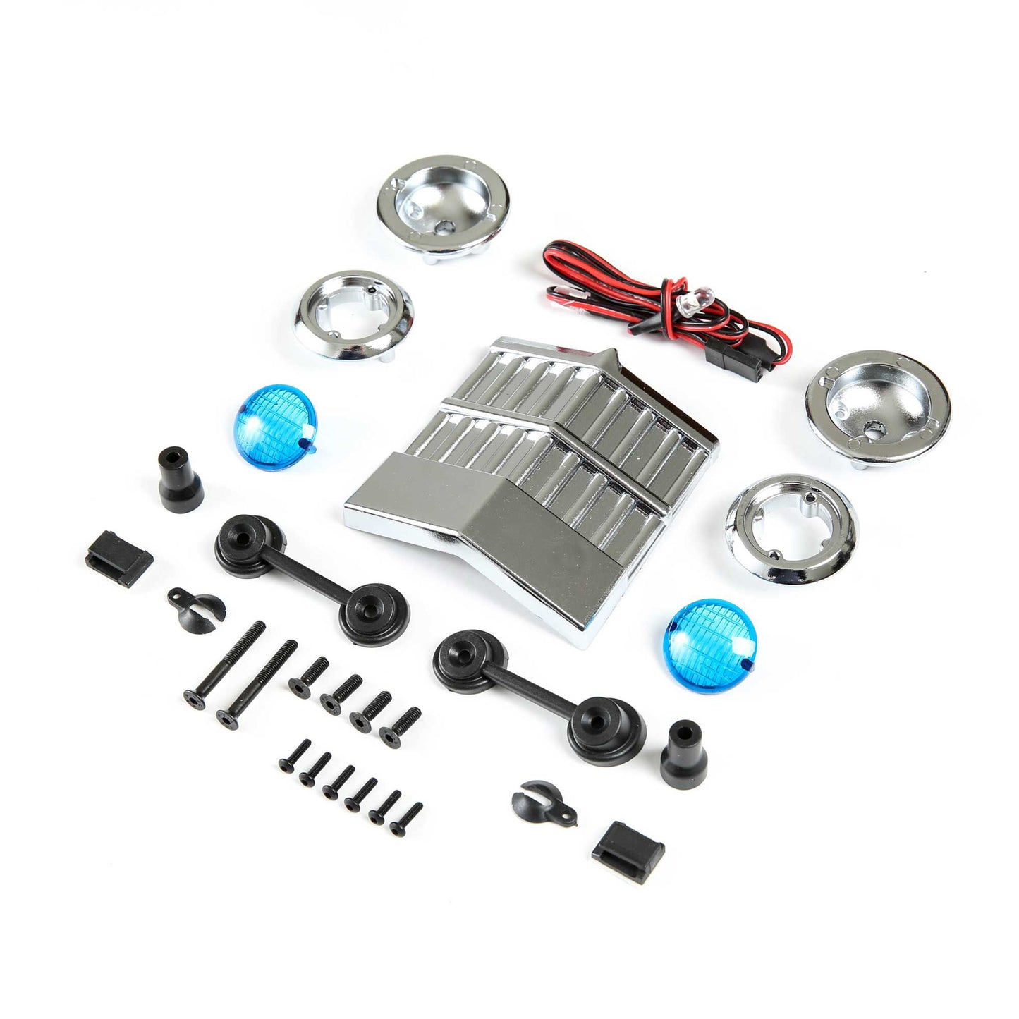 Losi Front LED Lights and Grill Set, Son Uva Digger:LMT LOS240019