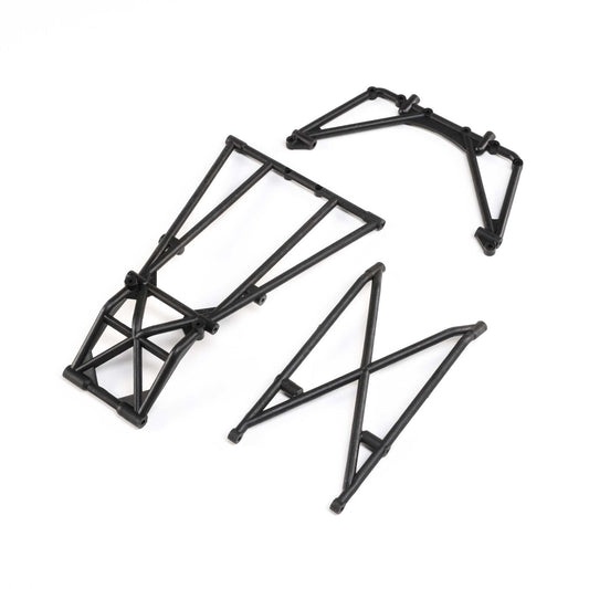 Losi Rear Cage and Hoop Bars, Black: LMT LOS241044